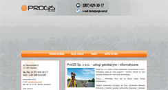Desktop Screenshot of progis.com.pl